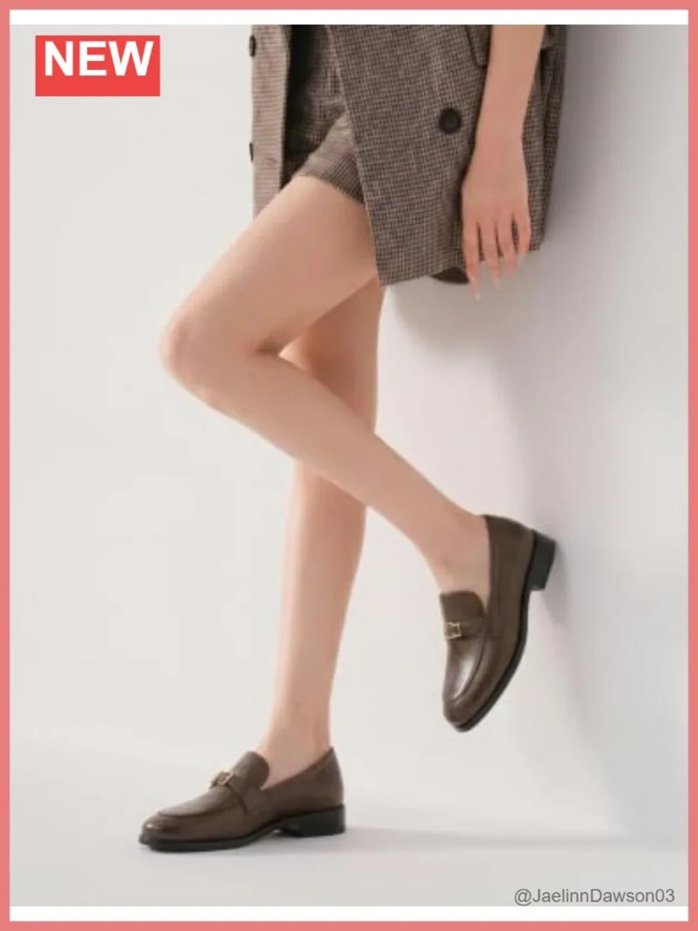 Genuine Leather Penny Loafers for Women Flat Slip-Ons